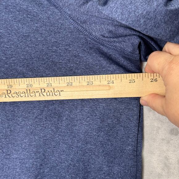 Spyder ProWeb Active Mens XL Blue Pullover Quarter Zip Sweatshirt Knit Logo - Picture 8 of 10